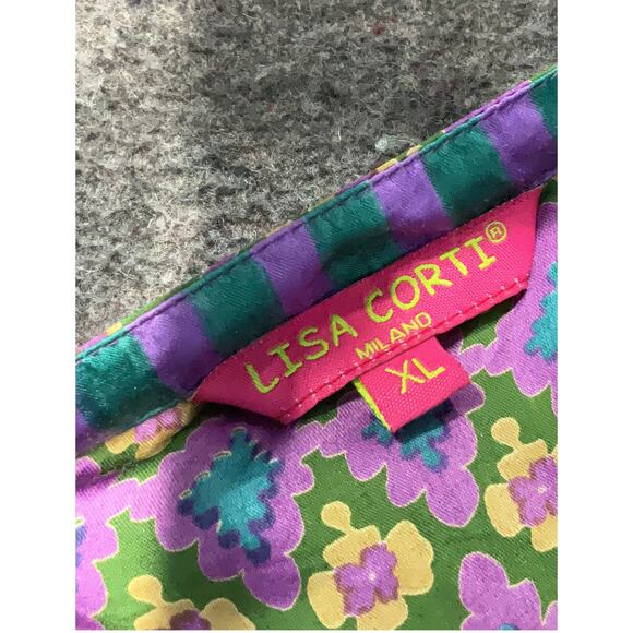 Lisa Corti 100% Silk Long Sleeve Tunic Sz. XL - Picture 5 of 6